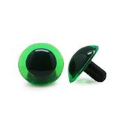 Veiligheidsogen Transparant Groen 16mm per paar