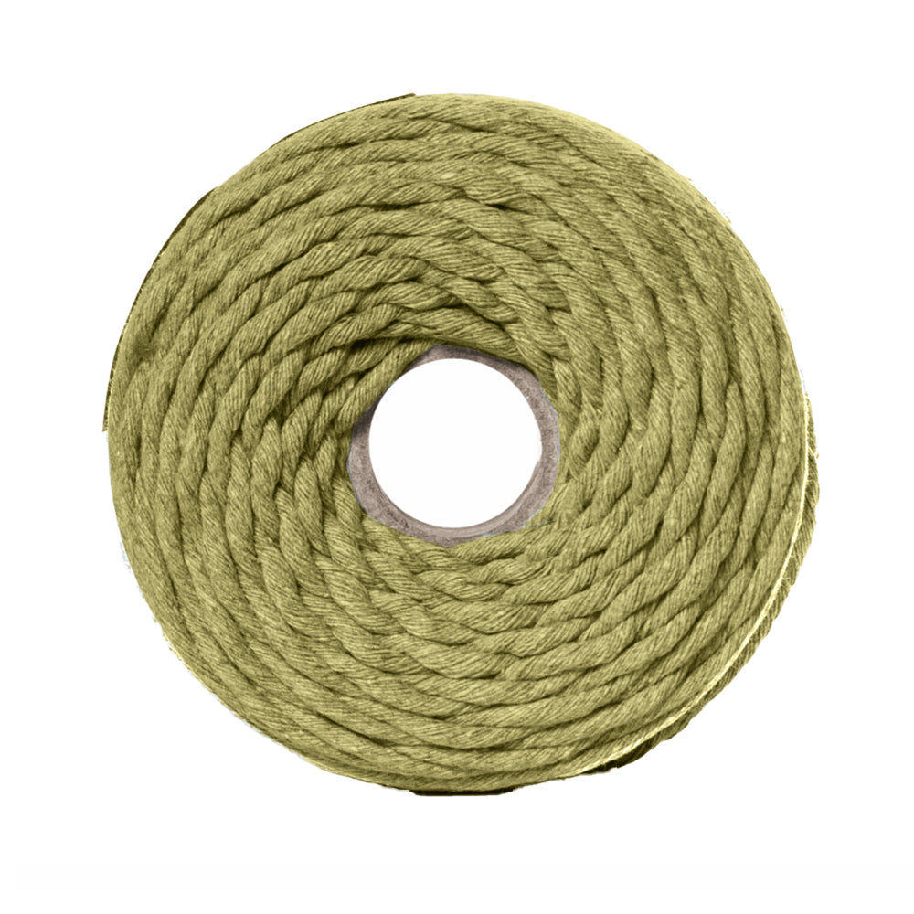 Trimits Macramé Cord Cotton 87m x 4mm 08 Olijfgroen (2)
