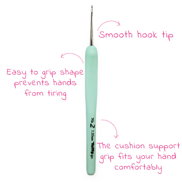 Sucre en — gemaakt met Tulip Sucre Bead Softgrip Haaknaald 0.90mm