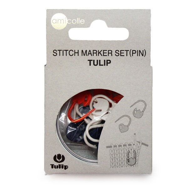 Stitchmarker tulip — gemaakt met Tulip Vergrendelbare stekenmarkeerders Set Hart (15 stuks)