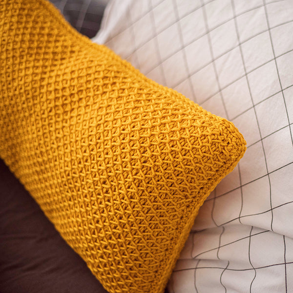 Tunisch Smock Stitch Kussen Haakpakket (3)