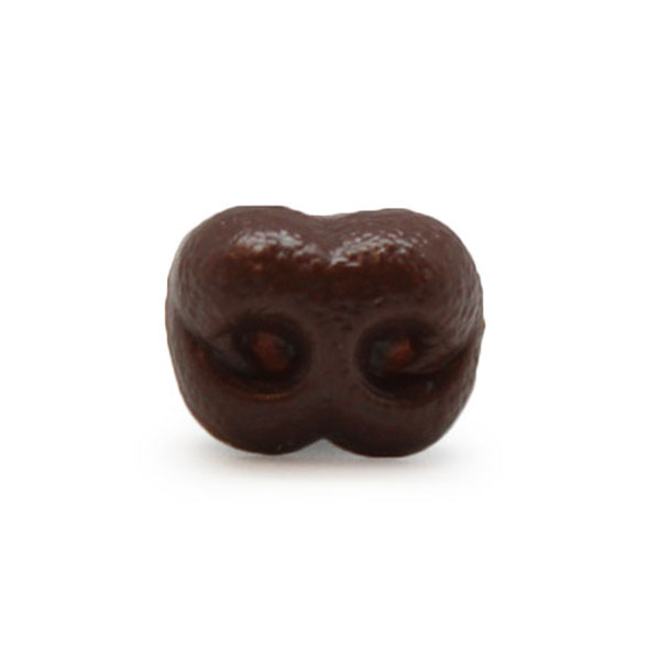 Veiligheidsneus hond bruin 18 mm per stuk