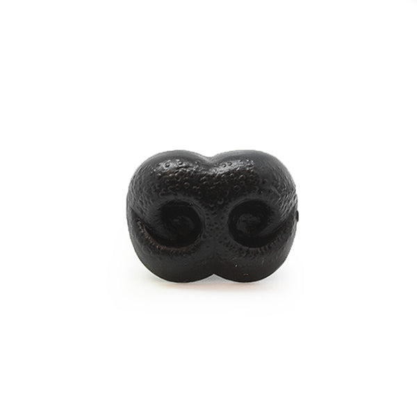 Veiligheidsneus hond zwart 15mm