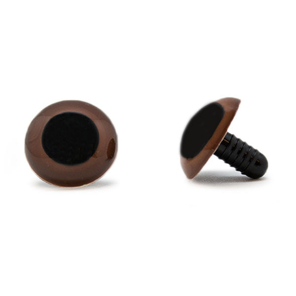 Veiligheidsogen Bruin 20 mm per paar