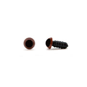 Veiligheidsogen Bruin 6 mm per paar