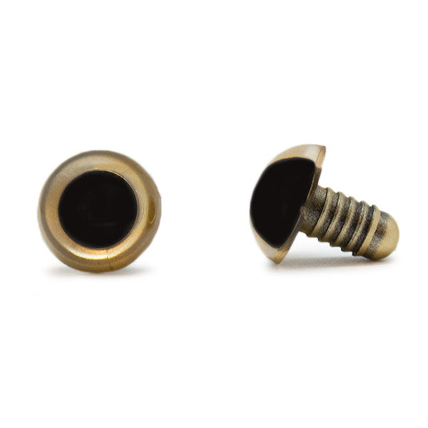 Veiligheidsogen Goud 15 mm per paar
