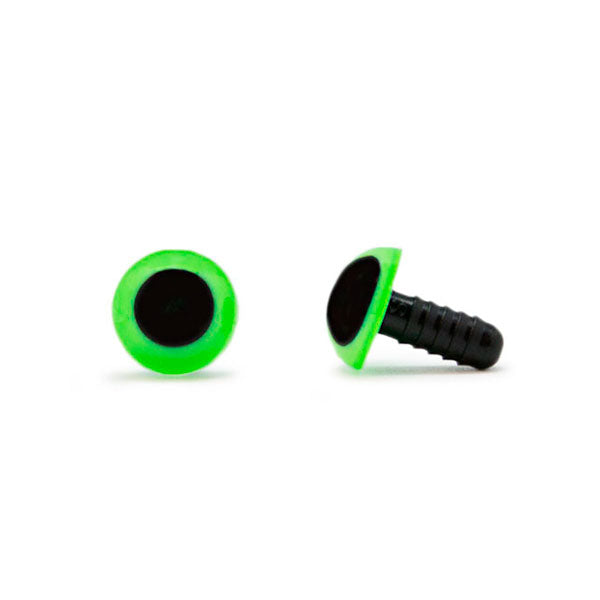 Veiligheidsogen Groen 10 mm per paar