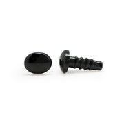 Veiligheidsogen Ovaal Zwart 5 paar 8mm