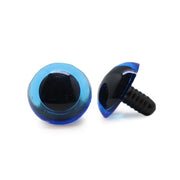 Veiligheidsogen Transparant Blauw 18 mm per paar