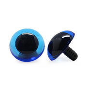 Veiligheidsogen Transparant Blauw 20 mm per paar