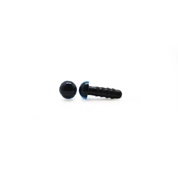 Veiligheidsogen Transparant Blauw 8 mm per paar