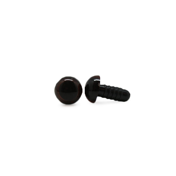 Veiligheidsogen Transparant Bruin 10 mm per paar
