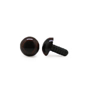 Veiligheidsogen Transparant Bruin 12 mm per paar