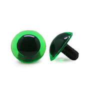 Veiligheidsogen Transparant Groen 20 mm per paar