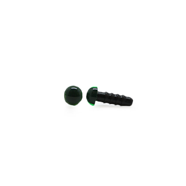 Veiligheidsogen Transparant Groen 6 mm per paar