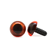 Veiligheidsogen Transparant Oranje 15 mm per paar