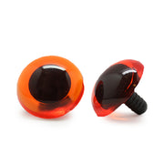 Veiligheidsogen Transparant Oranje 20 mm per paar