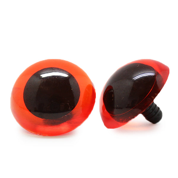 Veiligheidsogen Transparant Oranje 30 mm per paar