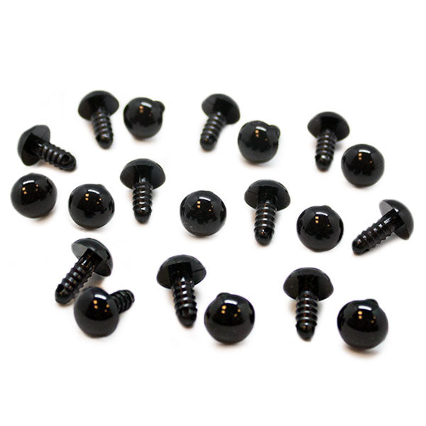 Veiligheidsogen Zwart 10mm 10 paar