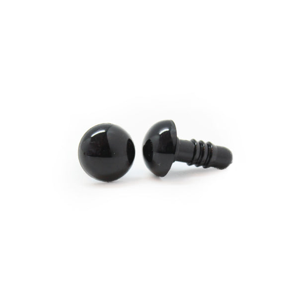 Veiligheidsogen Zwart 10 mm per paar