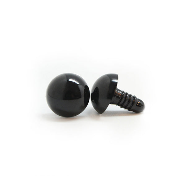 Veiligheidsogen Zwart 12mm per paar