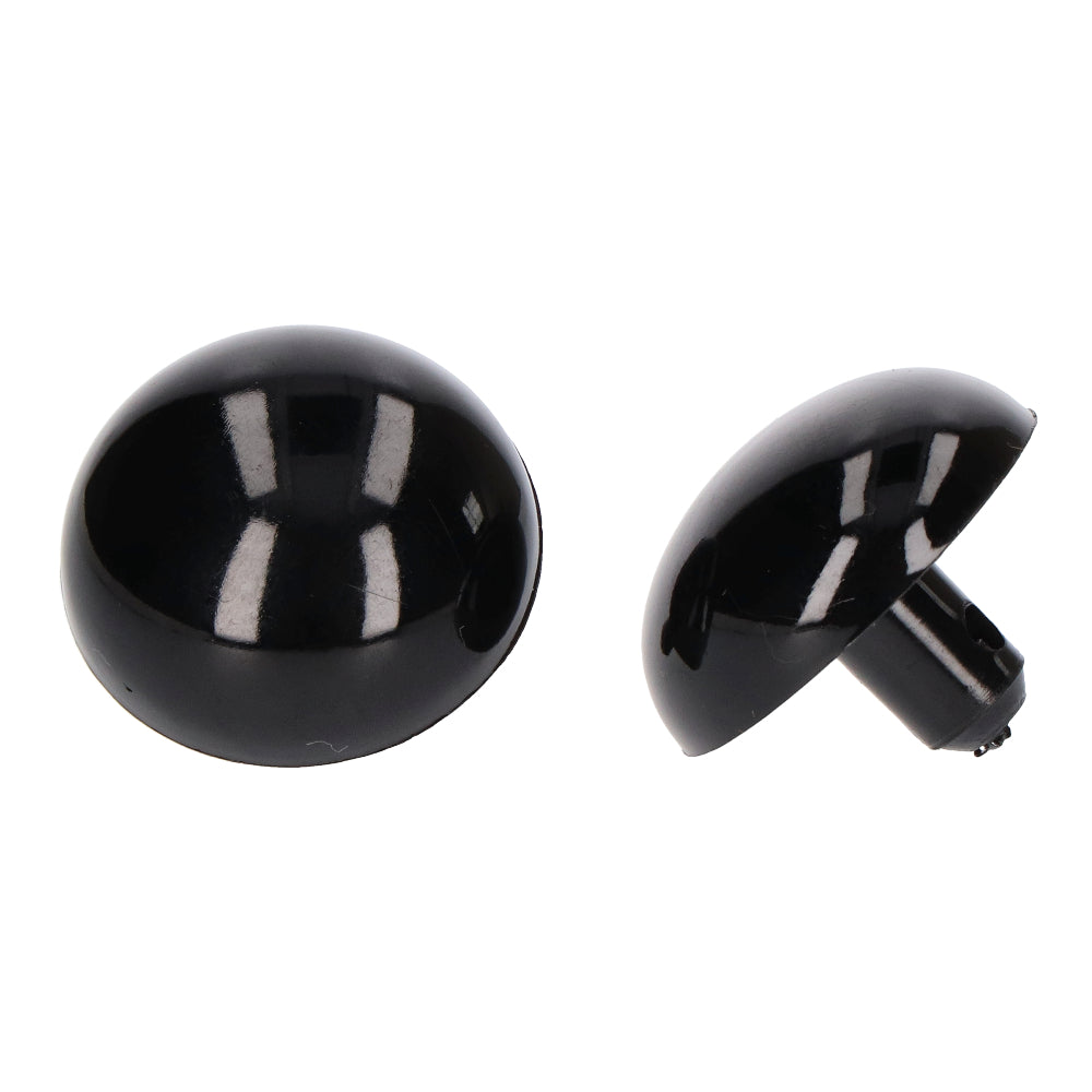 Veiligheidsogen Zwart 30 mm per paar