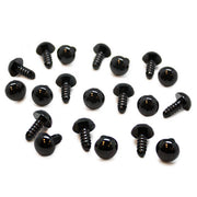 Veiligheidsogen Zwart 5 mm 10 paar