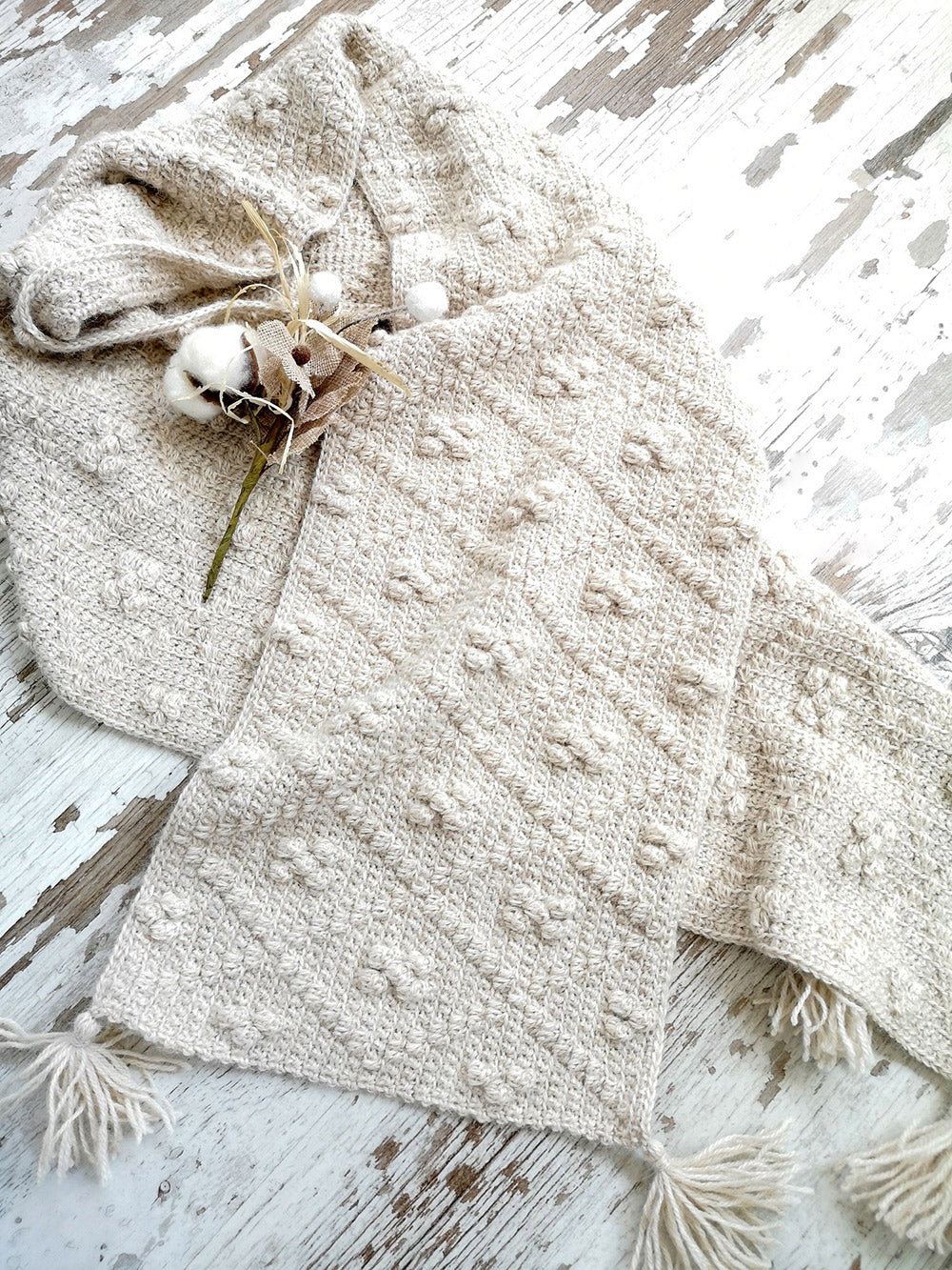 Rav — gemaakt met Wanderling Scarf - One Skein of Love Garen- en Haakpakket (4)
