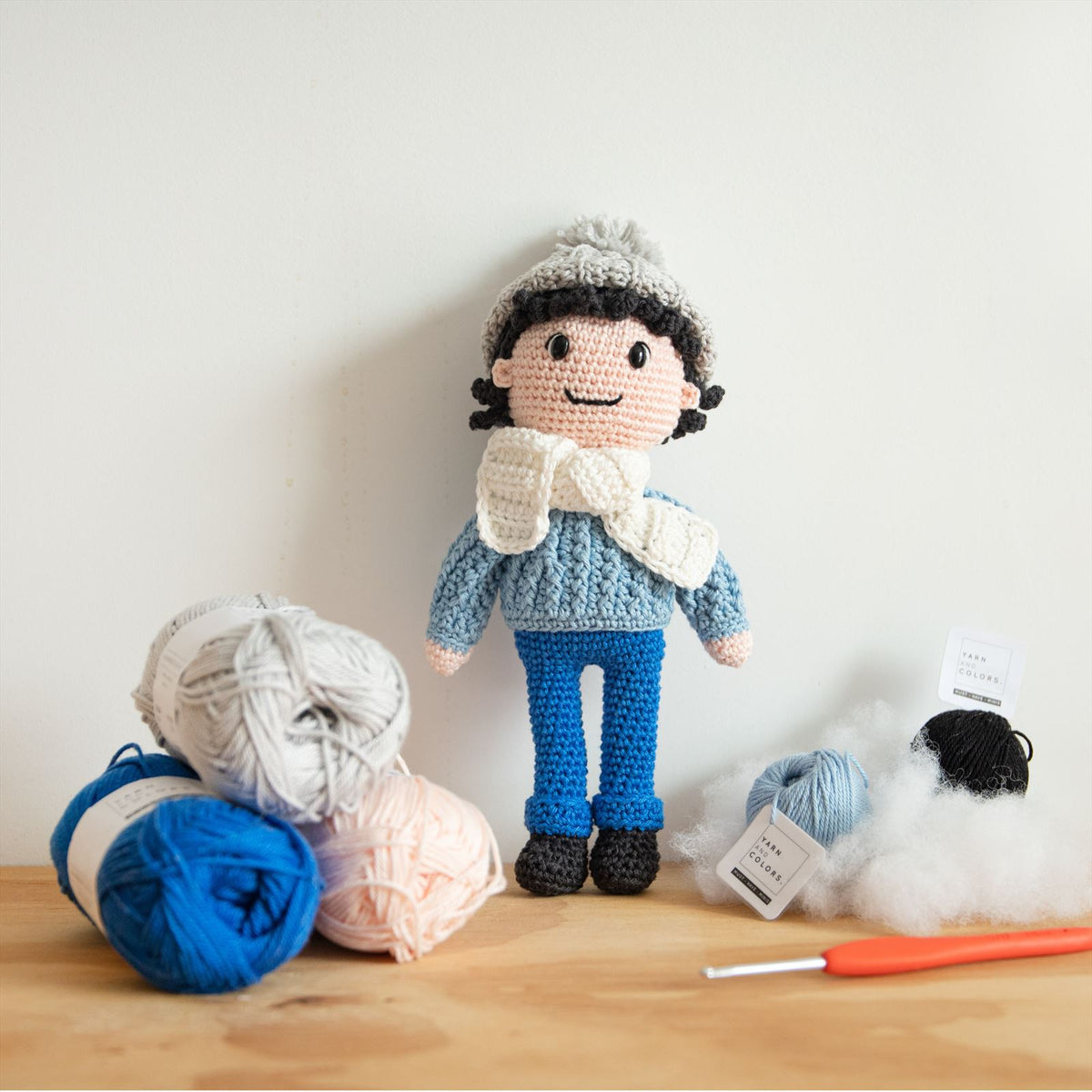 Seizoenen pop — gemaakt met Winter Poppetje Haakpakket