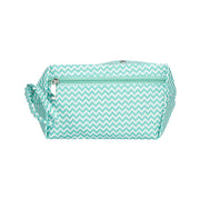 Wolplein Haaktas small wit/mint motief 21x12x13cm