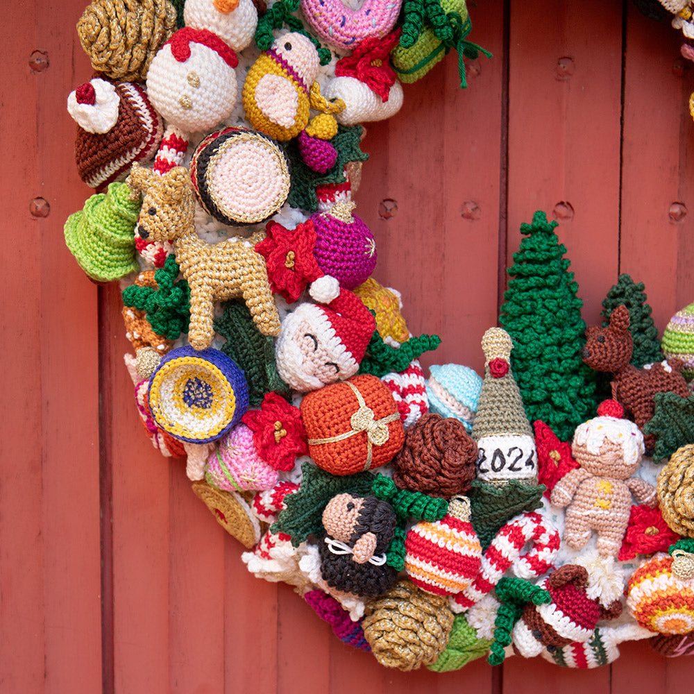 Kerstkrans — gemaakt met Wolplein Magische KerstCAL (10)