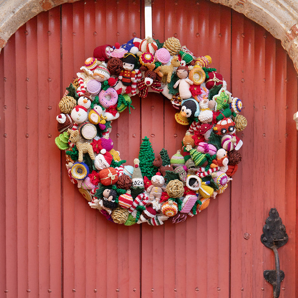 Kerstkrans — gemaakt met Wolplein Magische KerstCAL (9)