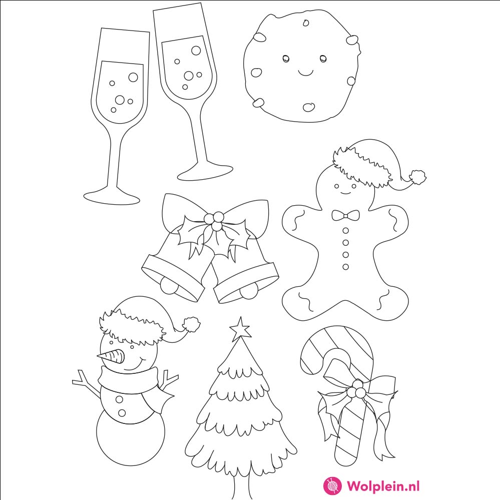Feestdag stencil punchen nl — gemaakt met Wolplein Punchpatroon Kerst (Stencil)