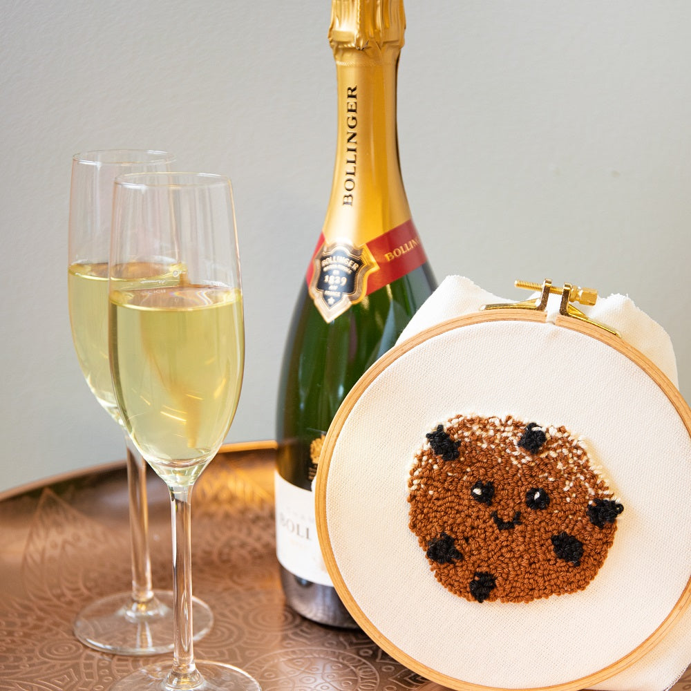 Oliebol punchen — gemaakt met Wolplein Punchpatroon Kerst (Stencil)