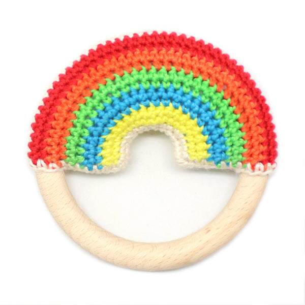 Colorful — gemaakt met Wolplein Regenboog Bijtring Haakpakket