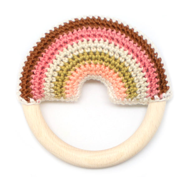 Vintage pink — gemaakt met Wolplein Regenboog Bijtring Haakpakket