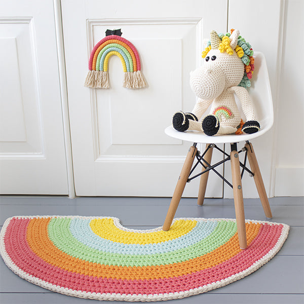 Wolplein Regenboog Vloerkleed Haakpakket (2)