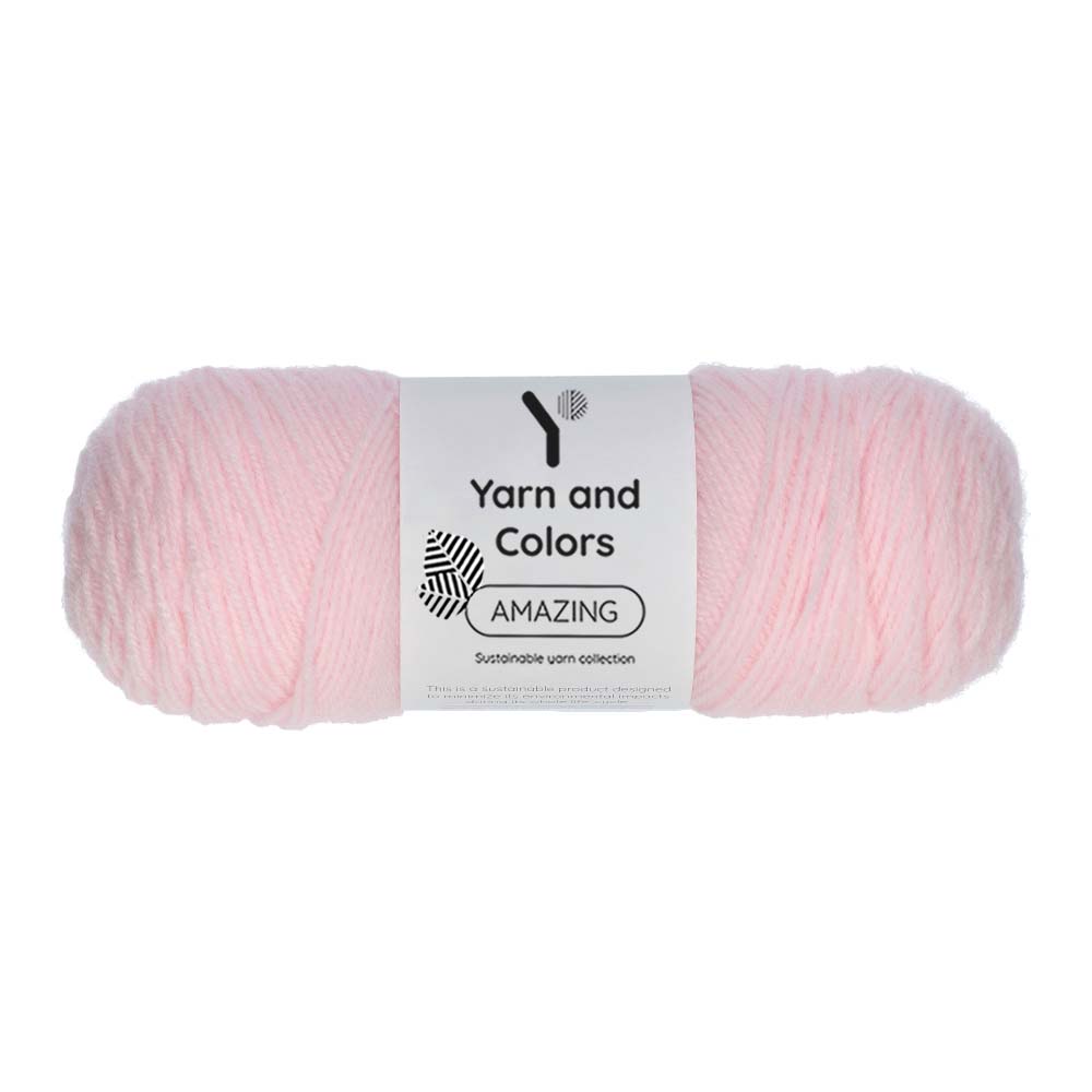 Yarn and Colors Amazing 044 Light Pink - bol garen in deze kleur