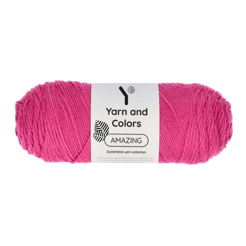 Yarn and Colors Amazing 049 Fuchsia - bol garen in deze kleur