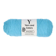 Yarn and Colors Amazing 064 Nordic Blue - bol garen in deze kleur