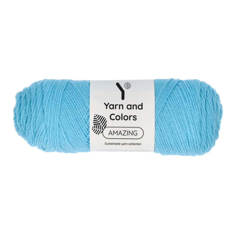 Yarn and Colors Amazing 064 Nordic Blue - bol garen in deze kleur