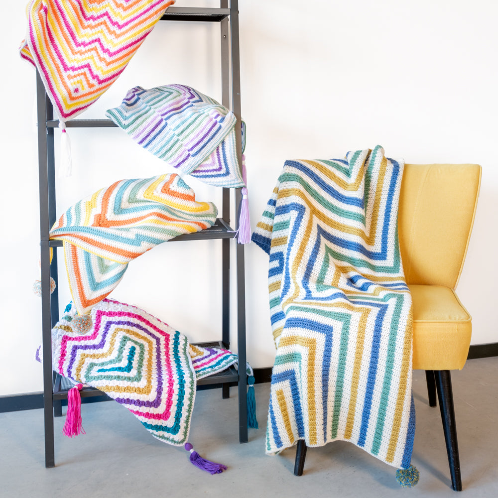 Edit edit — gemaakt met Yarn and Colors Amazing Blankets Pattern Bundle
