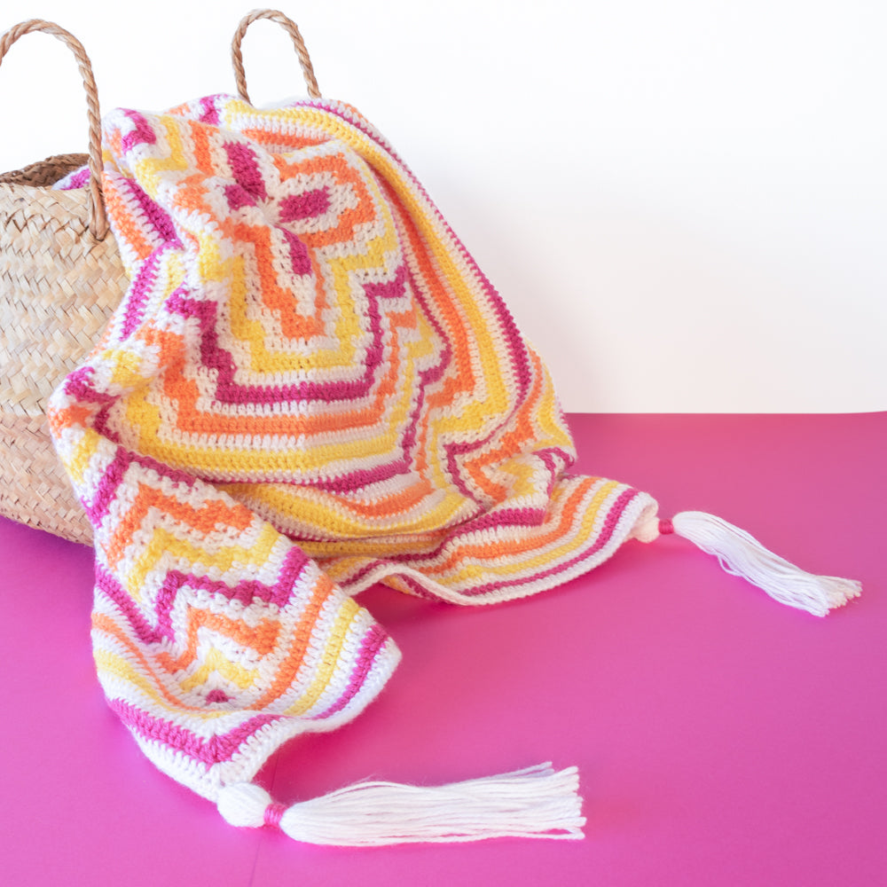 Edit — gemaakt met Yarn and Colors Amazing Flower Blanket Haakpakket