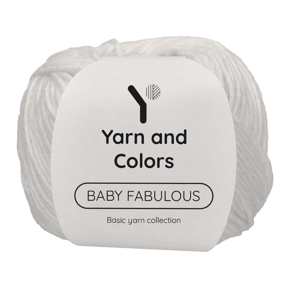 Yarn and Colors Baby Fabulous 001 White - bol garen in deze kleur