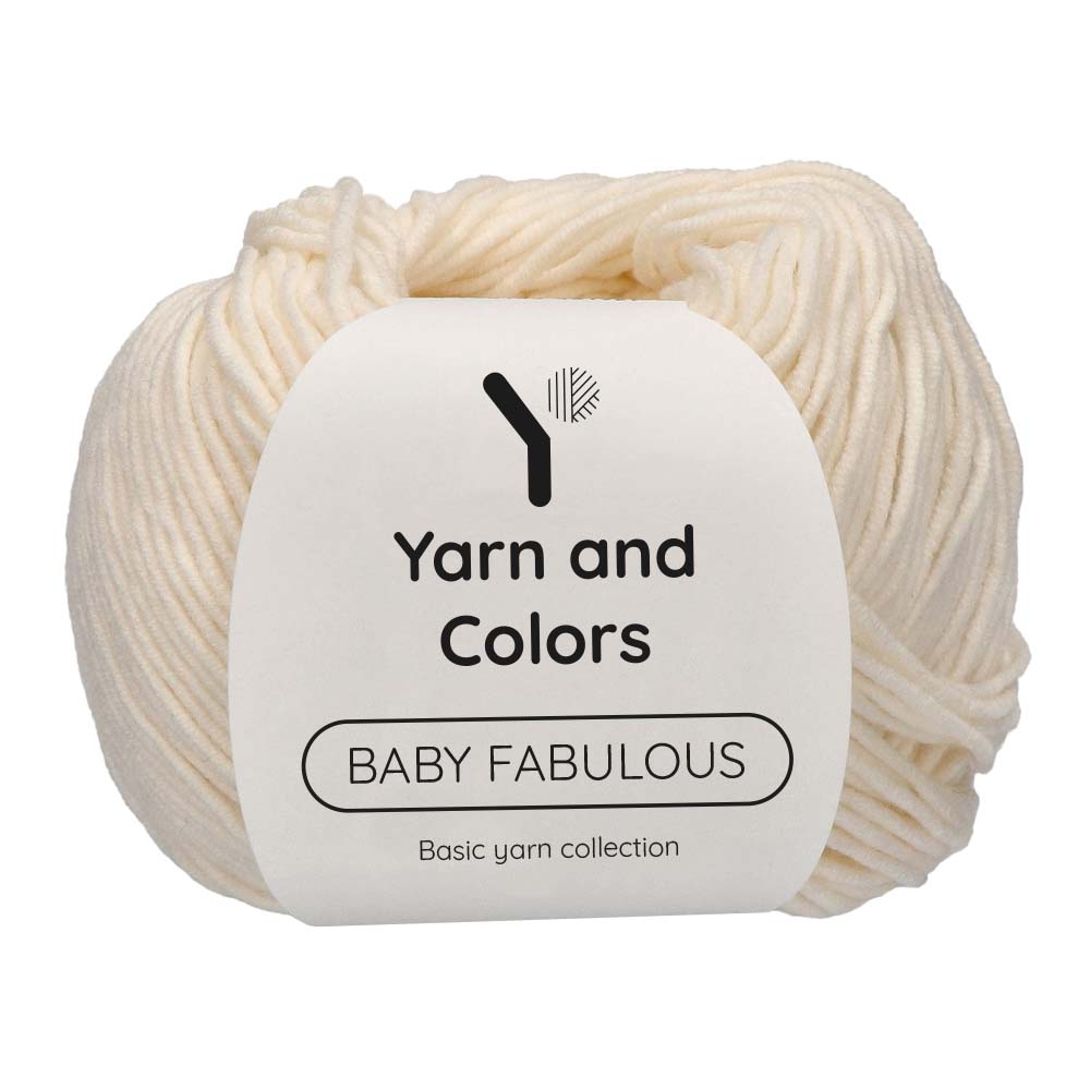 Yarn and Colors Baby Fabulous 002 Cream - bol garen in deze kleur