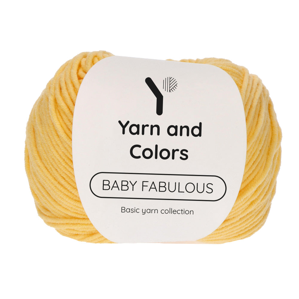 Yarn and Colors Baby Fabulous 014 Sunflower - bol garen in deze kleur