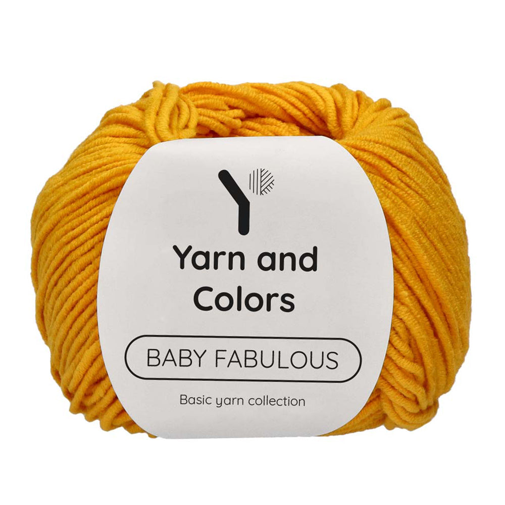 Yarn and Colors Baby Fabulous 015 Mustard - bol garen in deze kleur