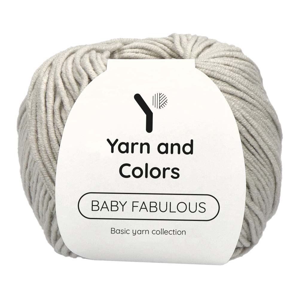 Yarn and Colors Baby Fabulous 095 Soft Grey - bol garen in deze kleur