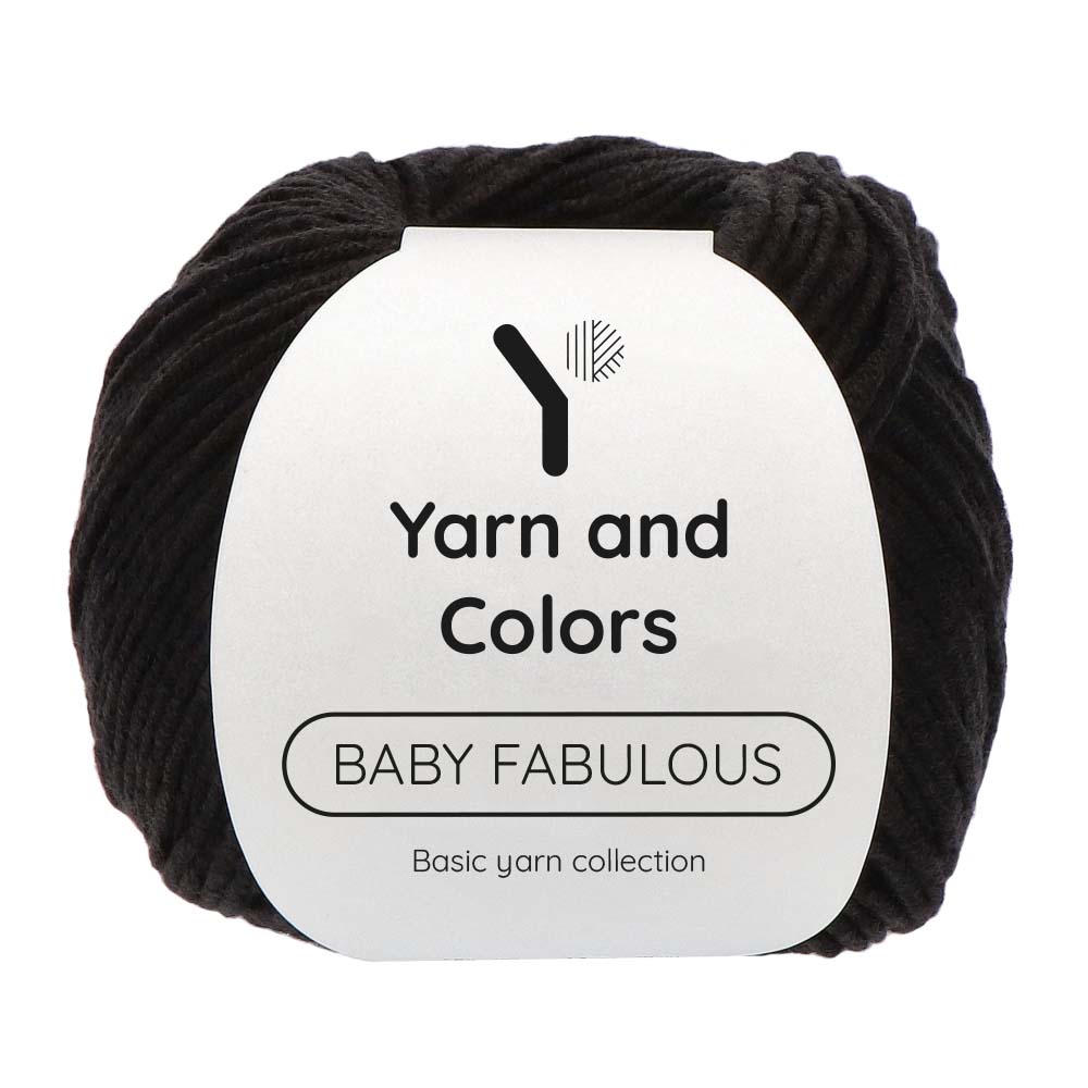 Yarn and Colors Baby Fabulous 100 Black - bol garen in deze kleur