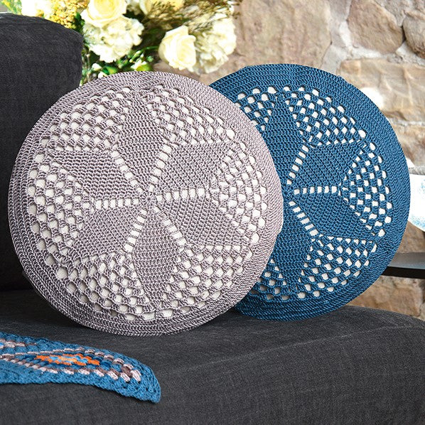 Haakpatroon catania rond kussen — gemaakt met Yarn and Colors Binnenkussen Rechthoekig